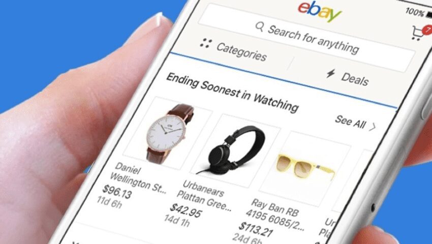 eBay-App auf dem Smartphone
